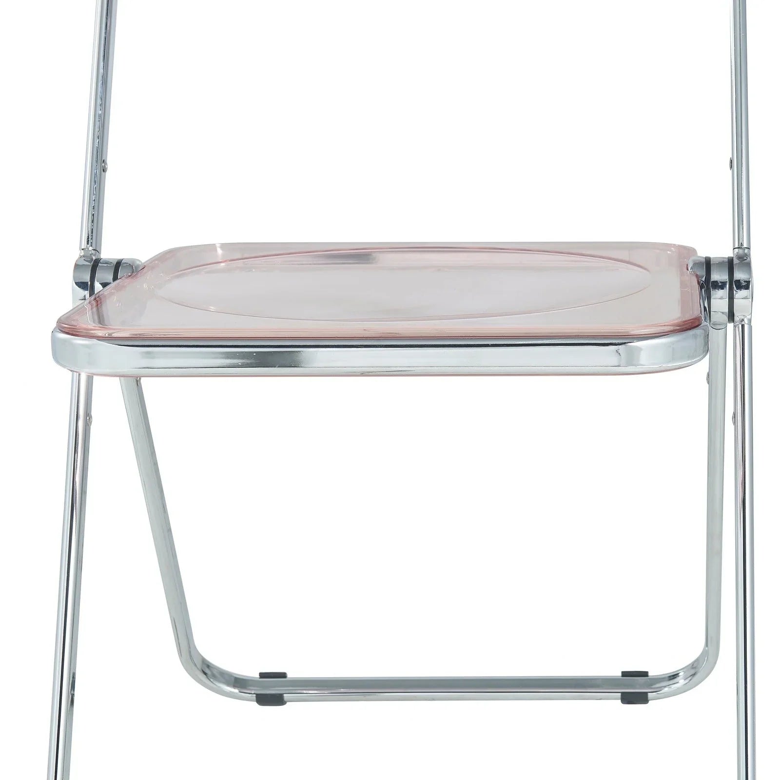 Lawrence Acrylic Folding Chair With Metal Frame Set of 2 - Elax Furniture
