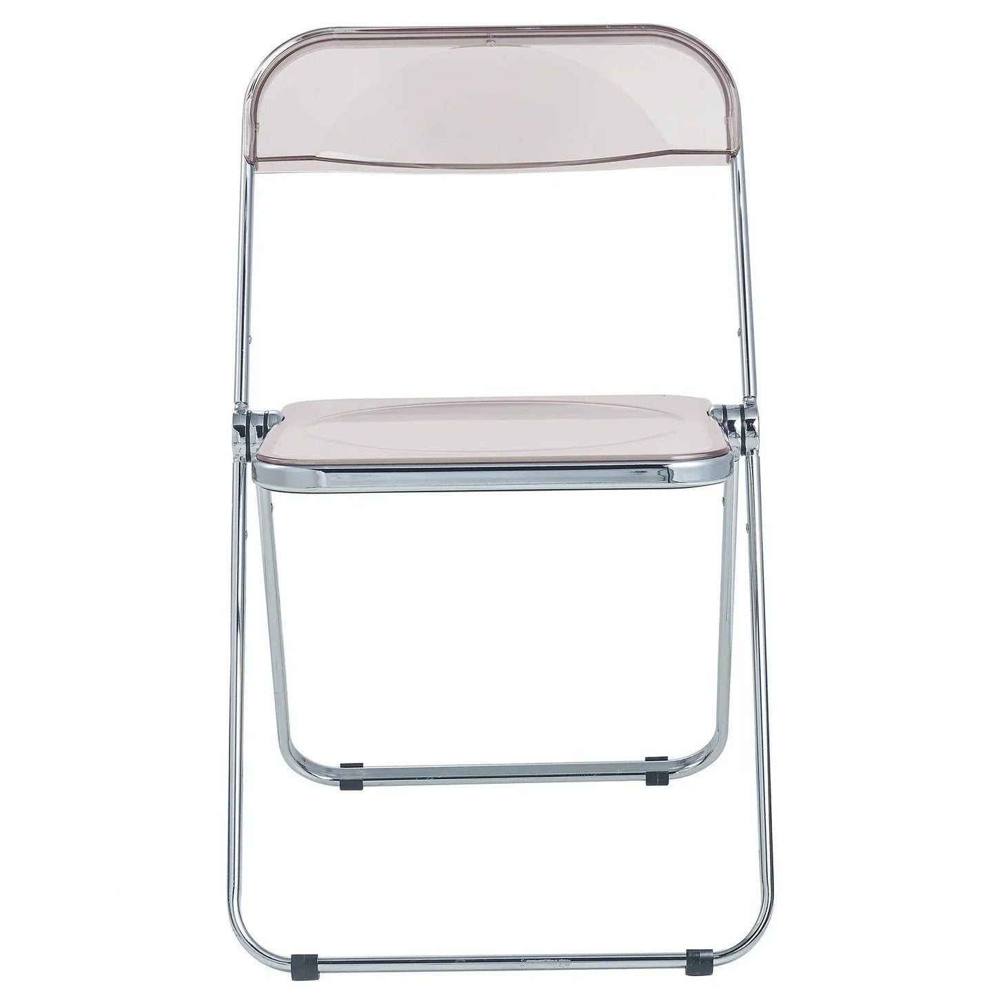 Lawrence Acrylic Folding Chair With Metal Frame Set of 2 - Elax Furniture