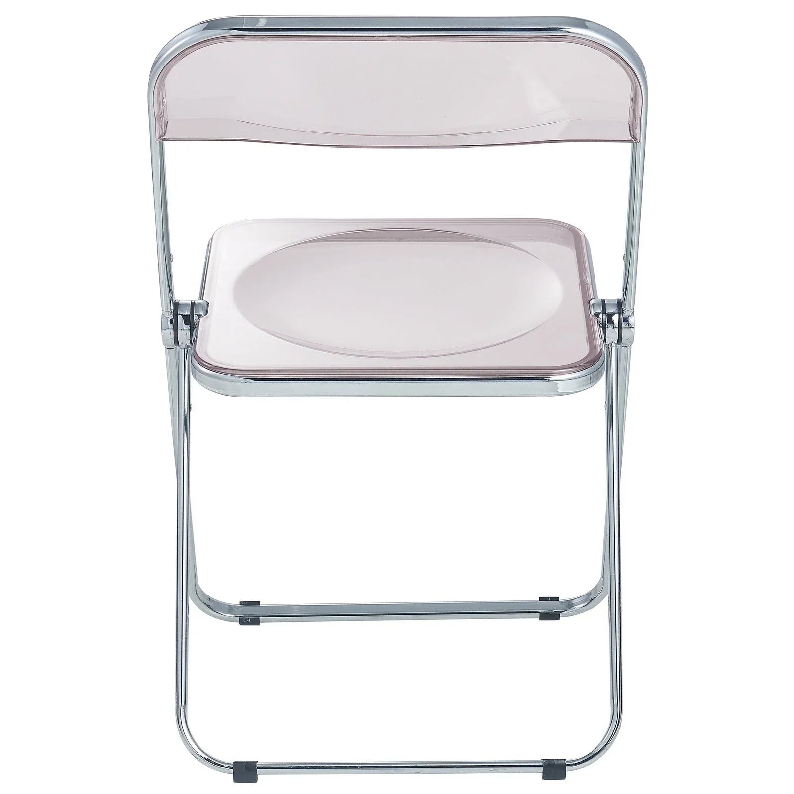 Lawrence Acrylic Folding Chair With Metal Frame Set of 2 - Elax Furniture