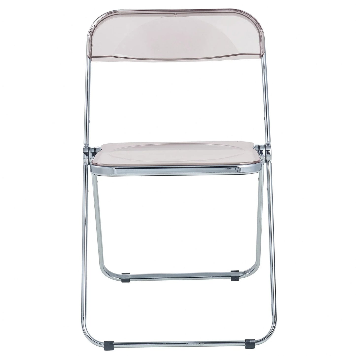 Lawrence Acrylic Folding Chair With Metal Frame Set of 4 - Elax Furniture