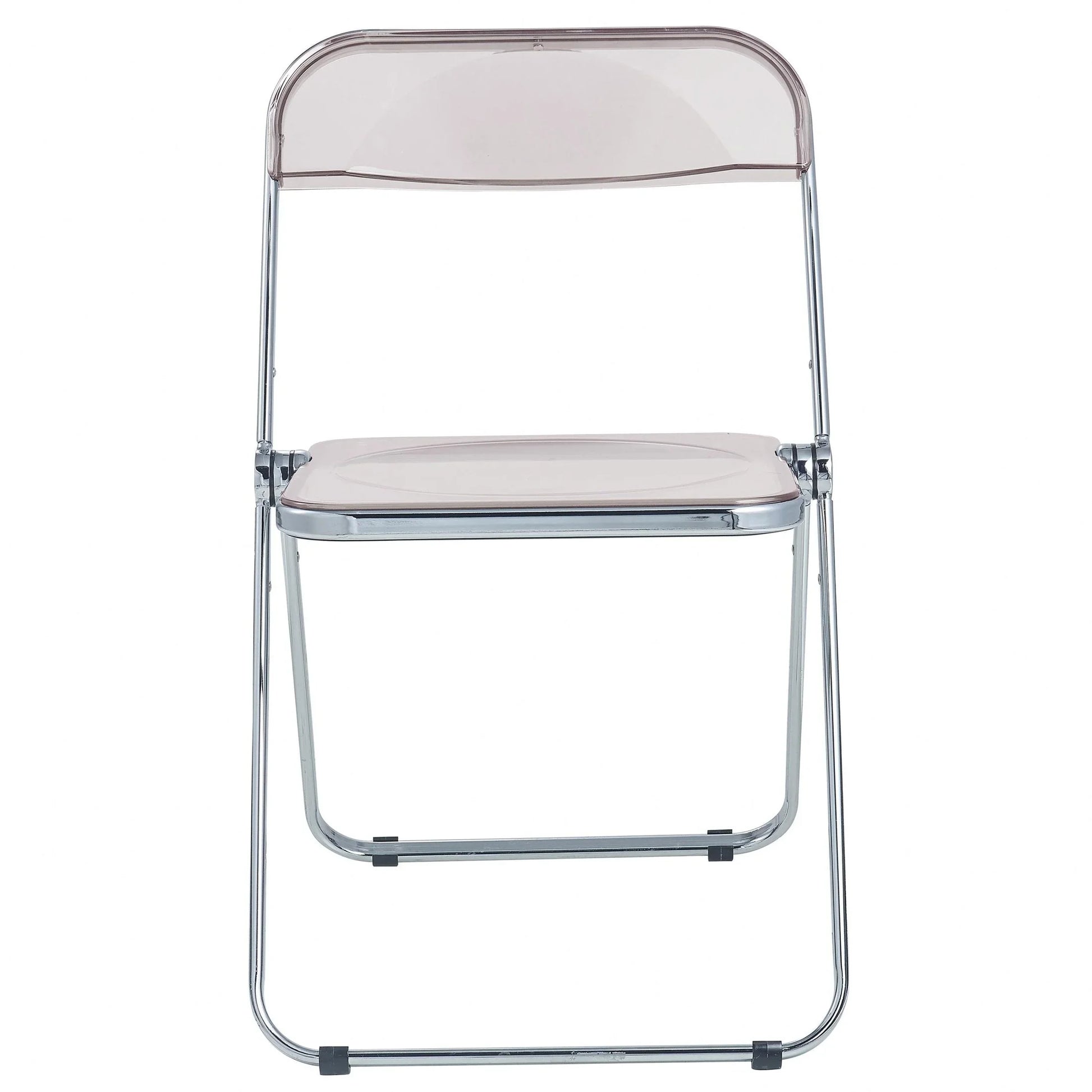 Lawrence Acrylic Folding Chair With Metal Frame Set of 4 - Elax Furniture