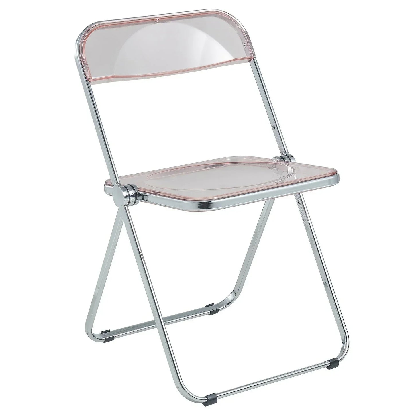 Lawrence Acrylic Folding Chair With Metal Frame - Elax Furniture
