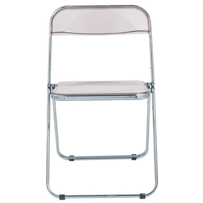 Lawrence Acrylic Folding Chair With Metal Frame - Elax Furniture