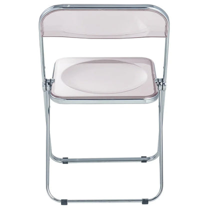 Lawrence Acrylic Folding Chair With Metal Frame - Elax Furniture