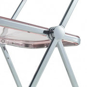 Lawrence Acrylic Folding Chair With Metal Frame - Elax Furniture