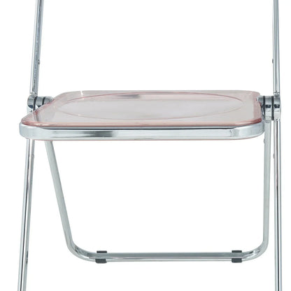 Lawrence Acrylic Folding Chair With Metal Frame - Elax Furniture