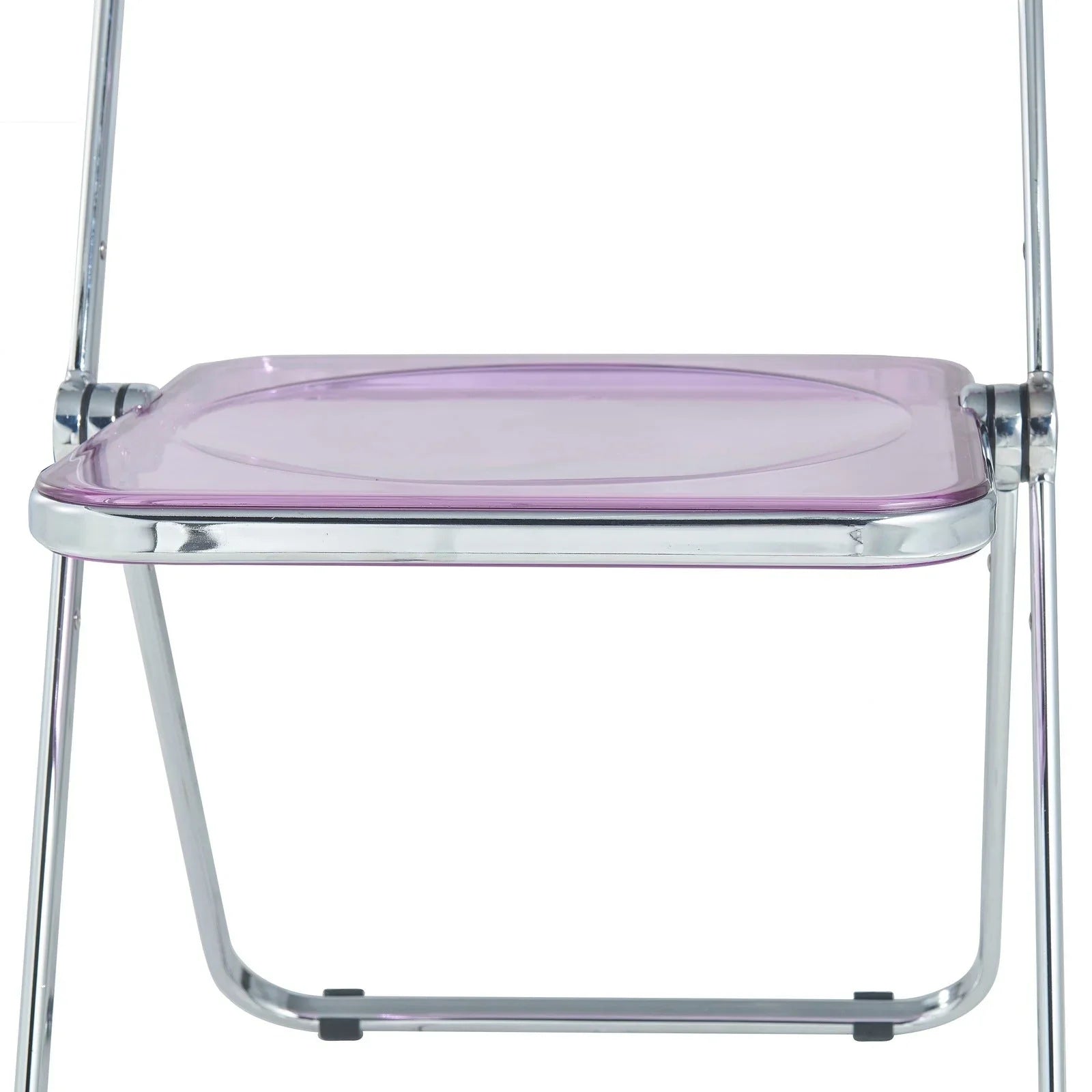 Lawrence Acrylic Folding Chair With Metal Frame Set of 2 - Elax Furniture