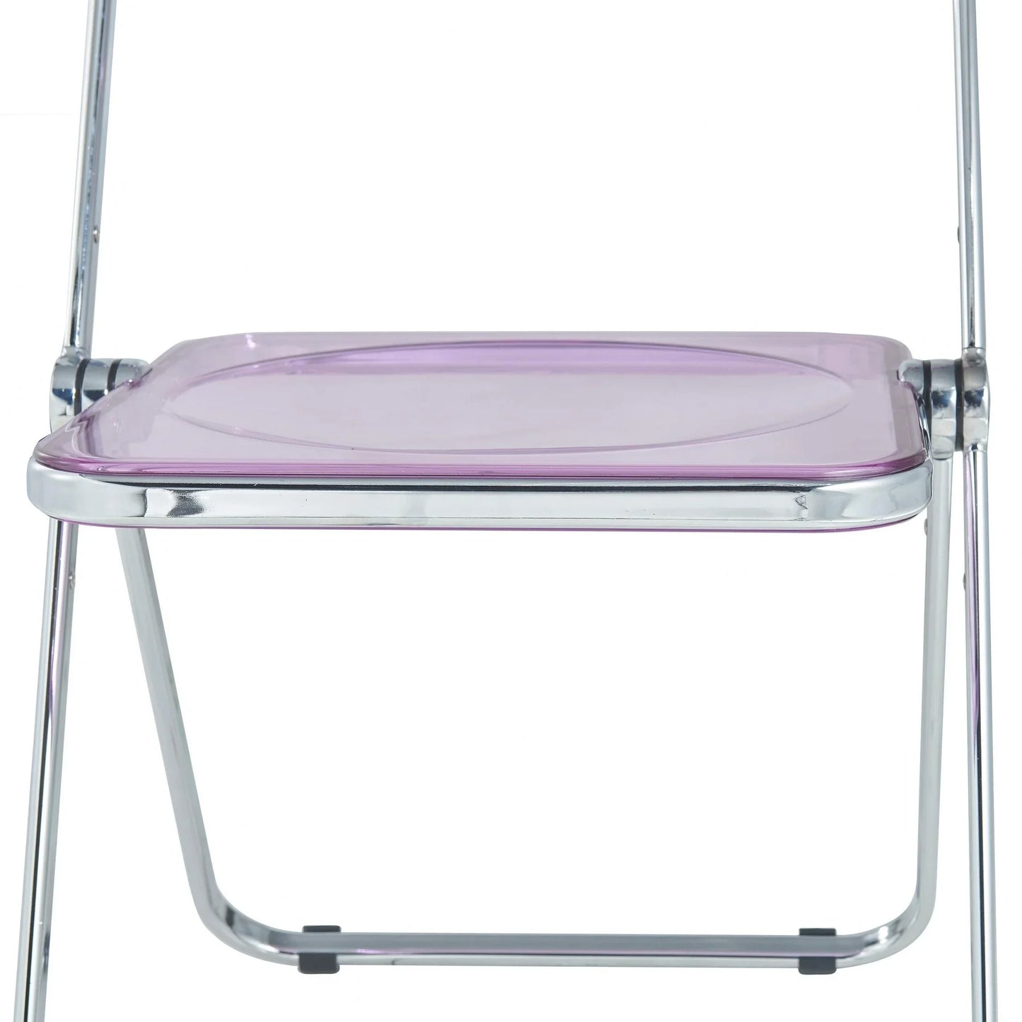 Lawrence Acrylic Folding Chair With Metal Frame Set of 4 - Elax Furniture