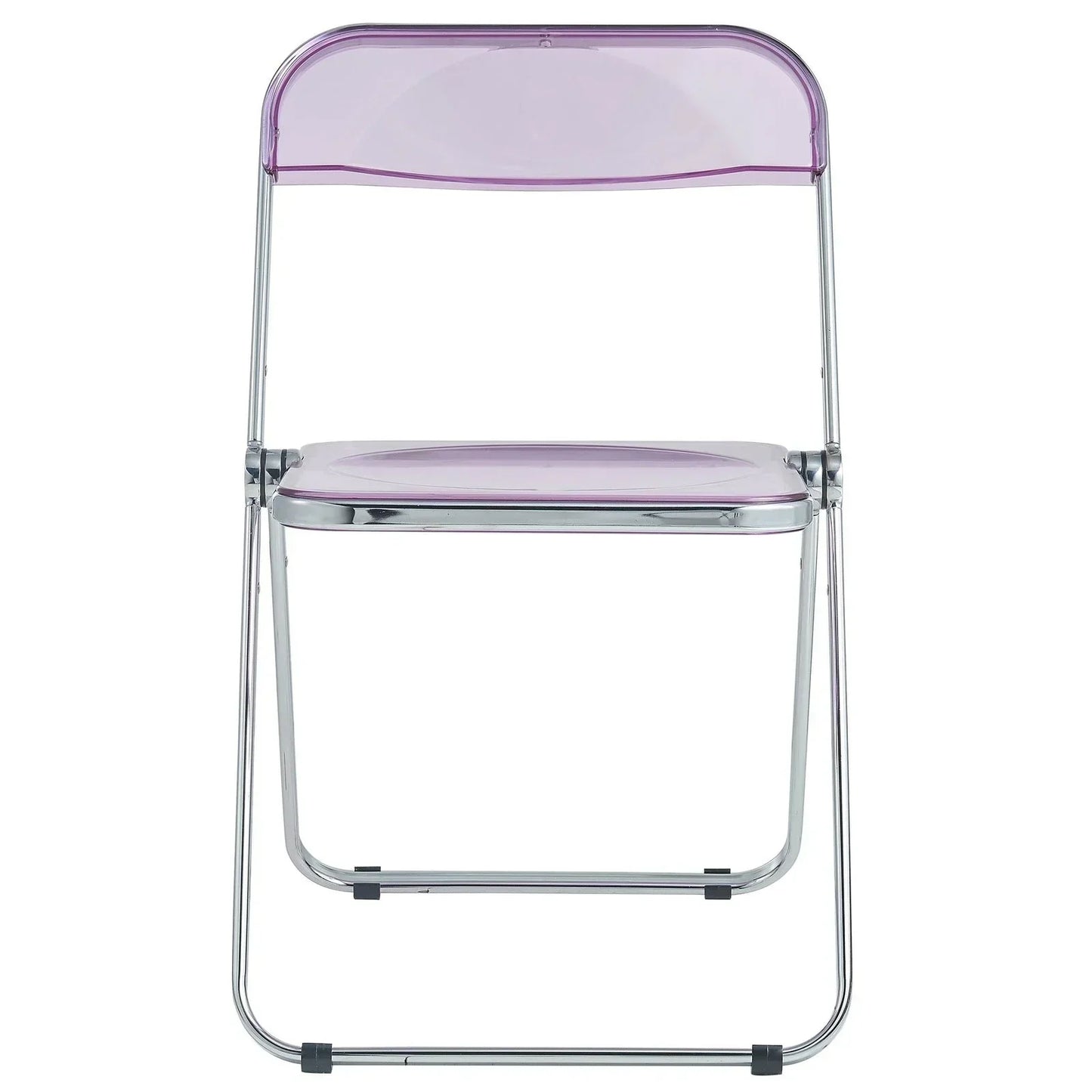 Lawrence Acrylic Folding Chair With Metal Frame - Elax Furniture