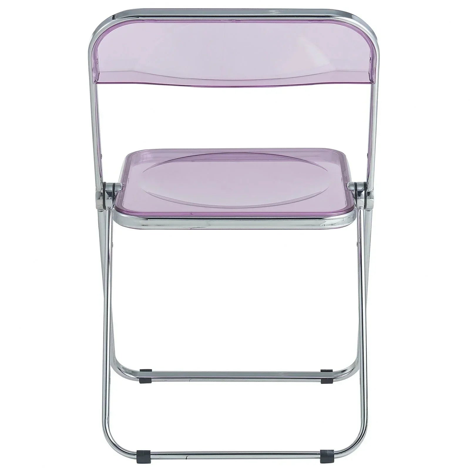 Lawrence Acrylic Folding Chair With Metal Frame - Elax Furniture