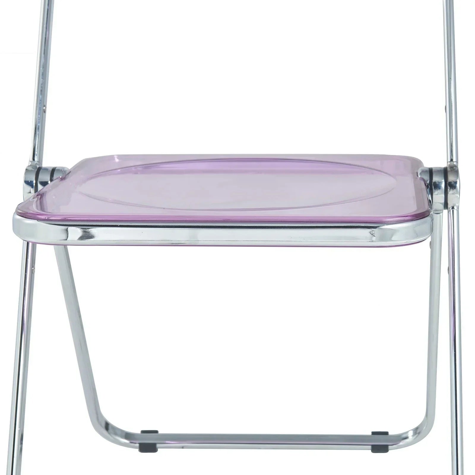 Lawrence Acrylic Folding Chair With Metal Frame - Elax Furniture