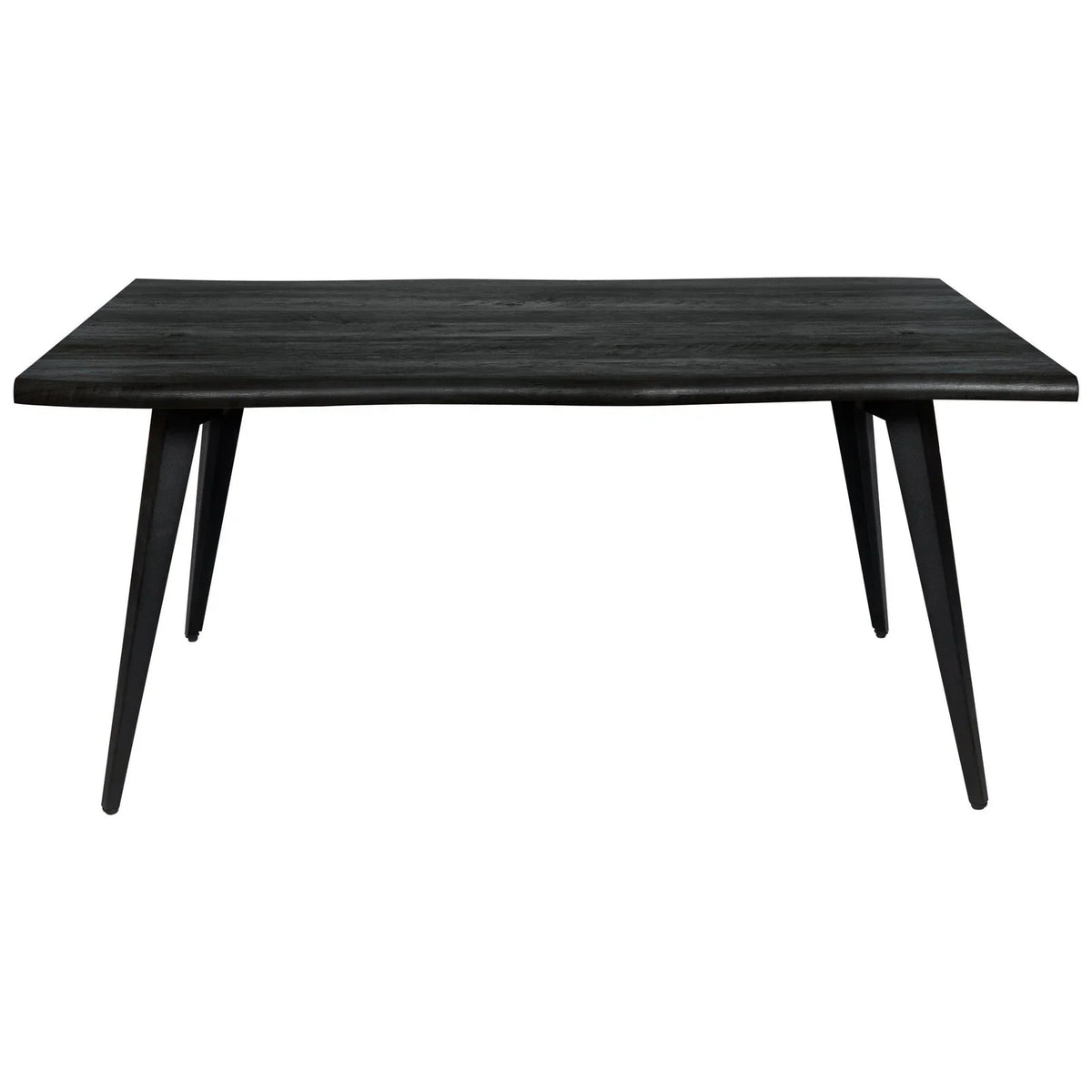 Lawrence 7-Piece Dining Set: Folding Acrylic Chairs & Rectangular Wood Table - Elax Furniture