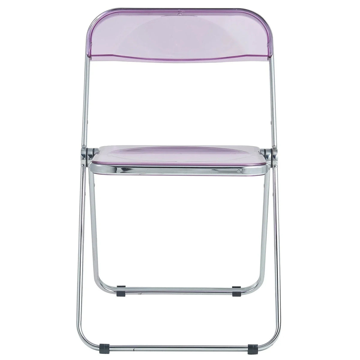 Lawrence 7-Piece Dining Set: Folding Acrylic Chairs & Rectangular Wood Table - Elax Furniture