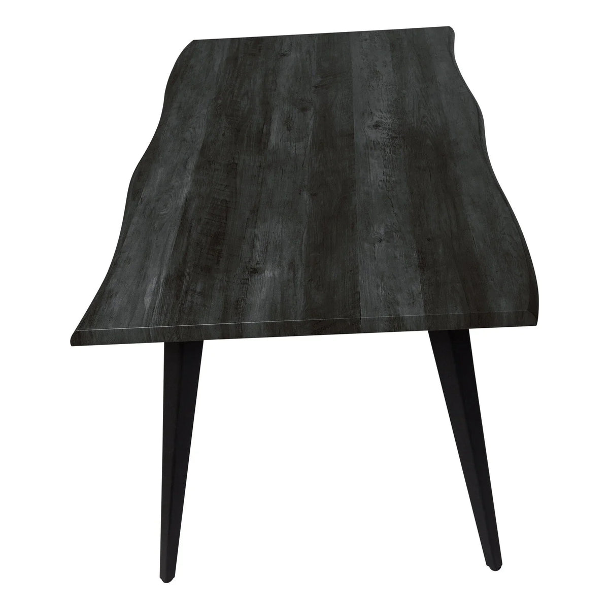 Lawrence 7-Piece Dining Set: Folding Acrylic Chairs & Rectangular Wood Table - Elax Furniture