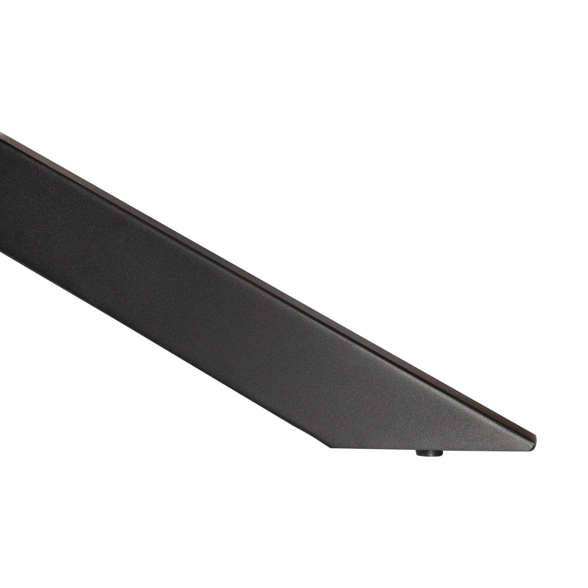 Lawrence 7-Piece Dining Set: Folding Acrylic Chairs & Rectangular Wood Table with Geometric Base - Elax Furniture