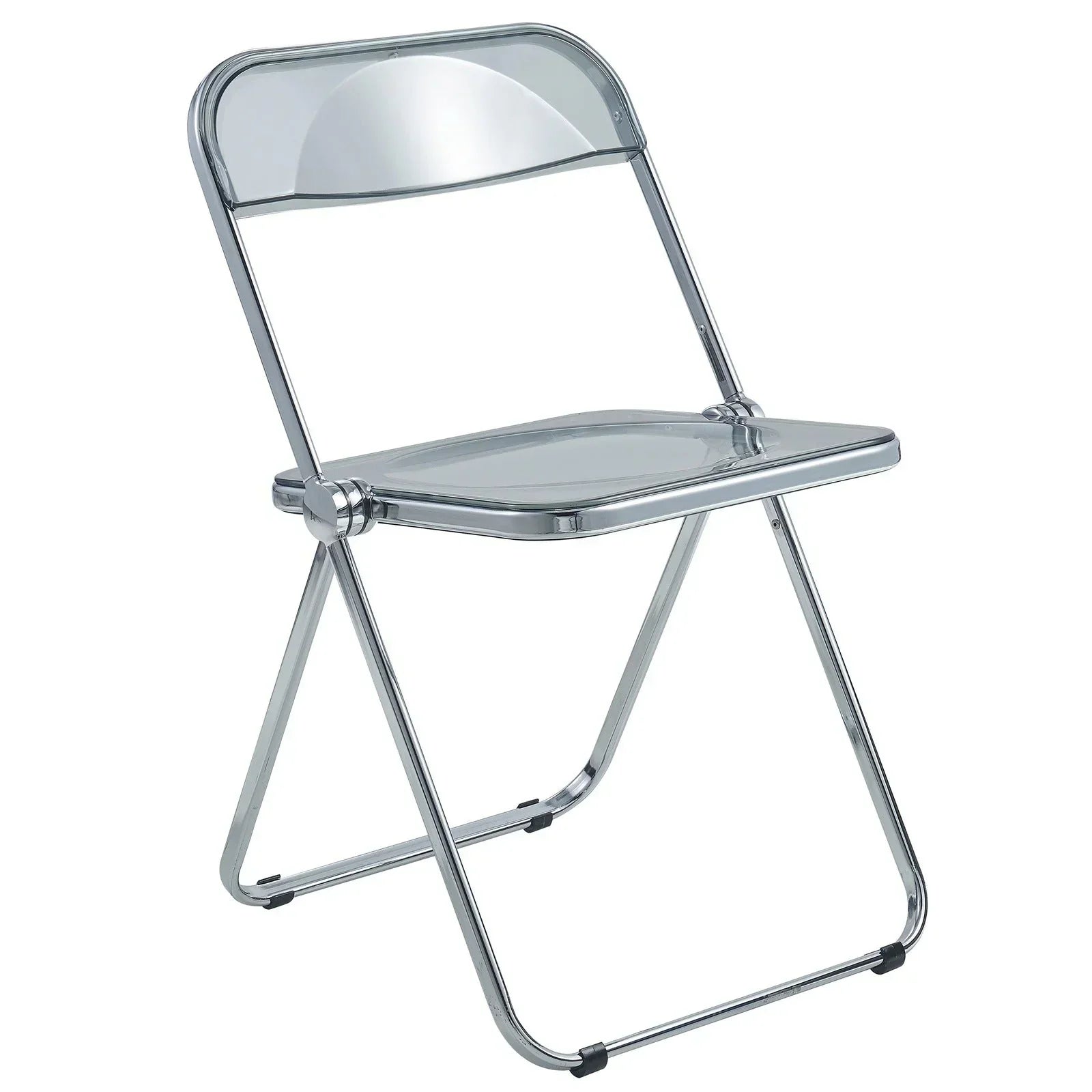 Lawrence Acrylic Folding Chair With Metal Frame - Elax Furniture
