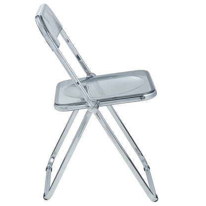 Lawrence Acrylic Folding Chair With Metal Frame - Elax Furniture
