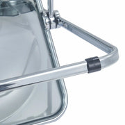 Lawrence Acrylic Folding Chair With Metal Frame - Elax Furniture