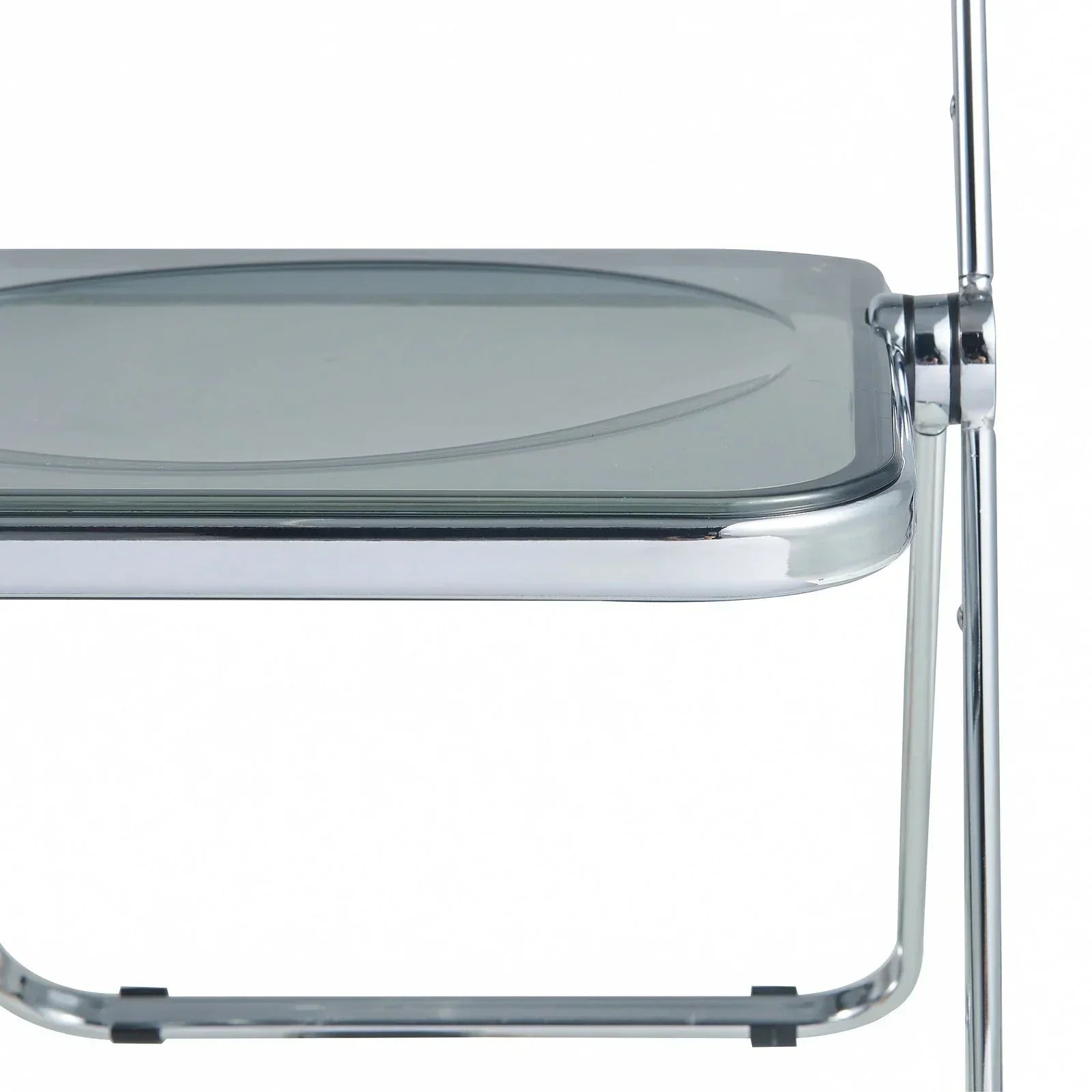 Lawrence Acrylic Folding Chair With Metal Frame - Elax Furniture