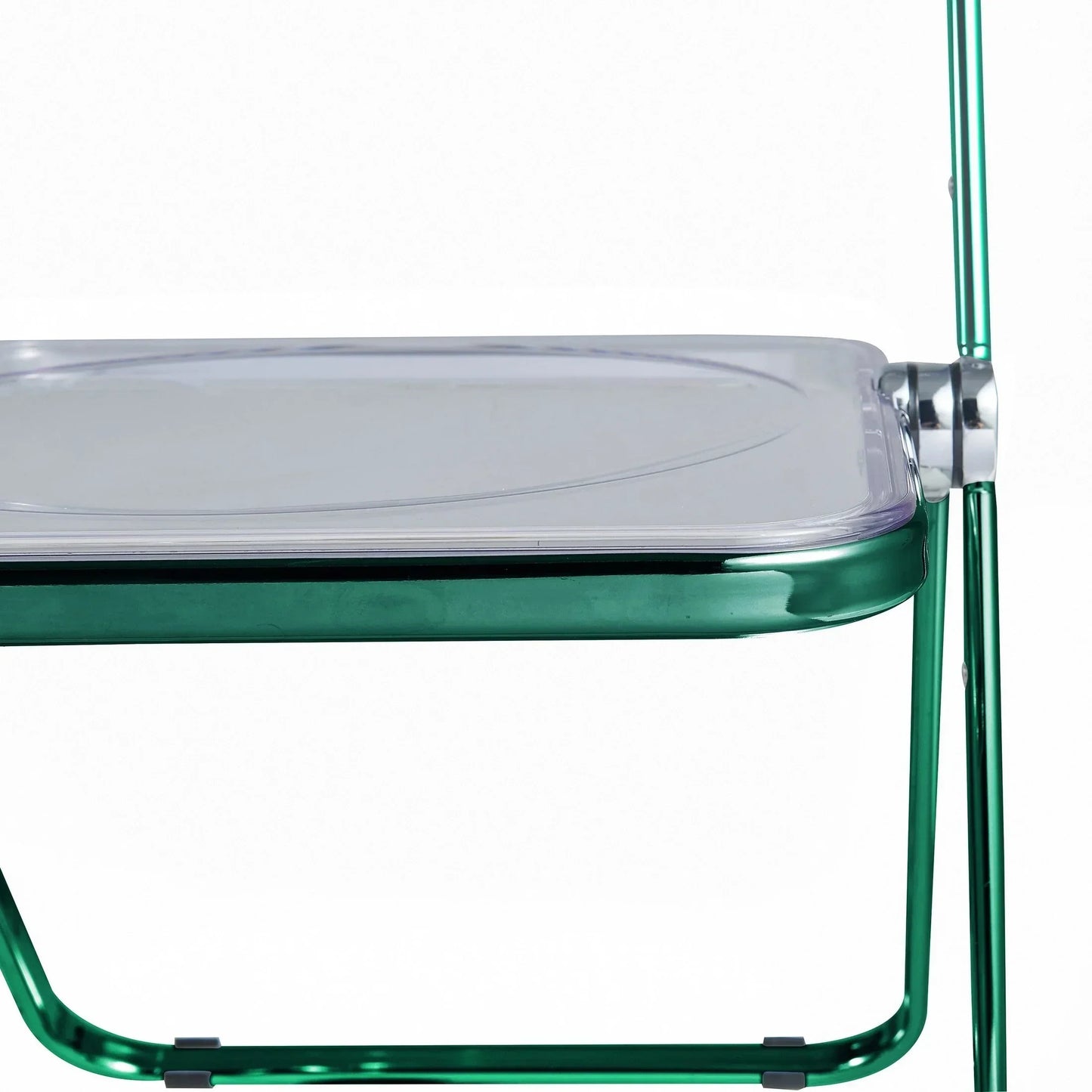 Lawrence Acrylic Folding Chair With Metal Frame - Elax Furniture