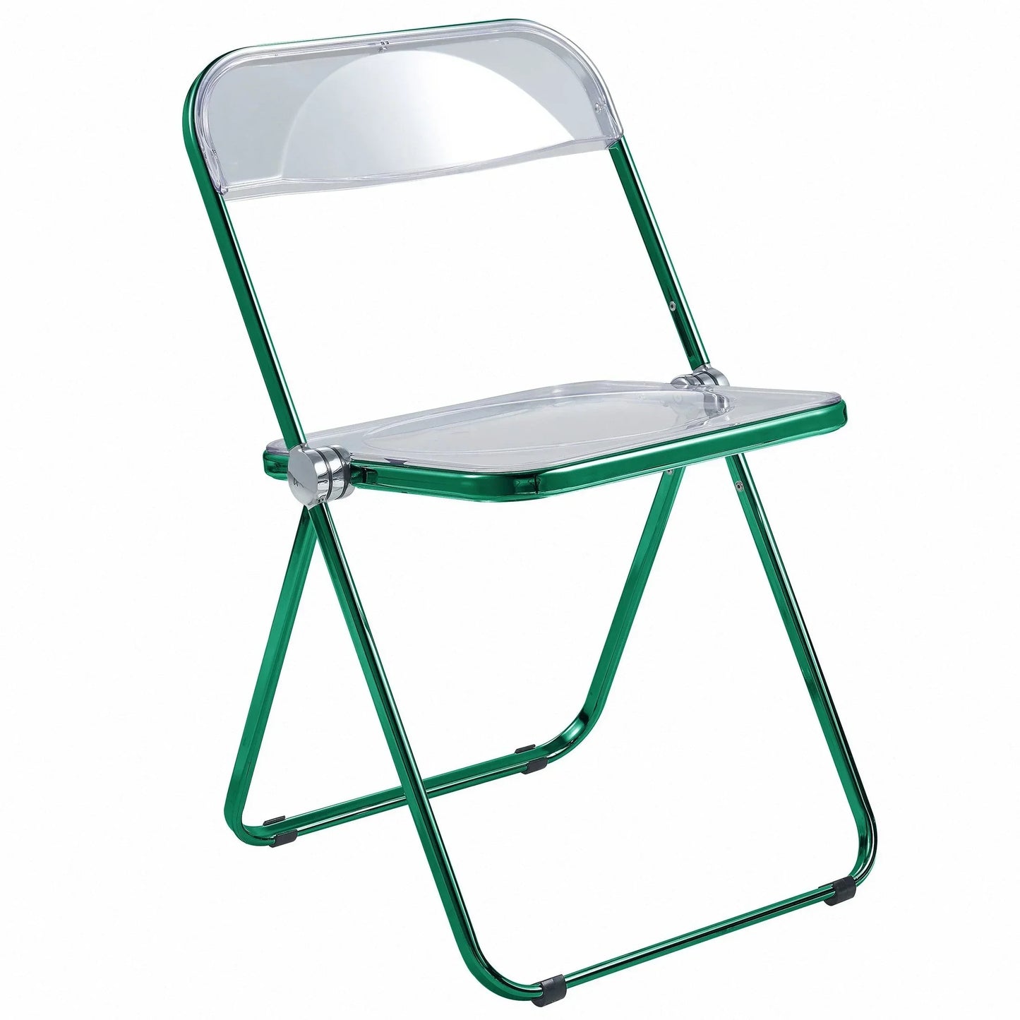 Lawrence Acrylic Folding Chair With Metal Frame - Elax Furniture