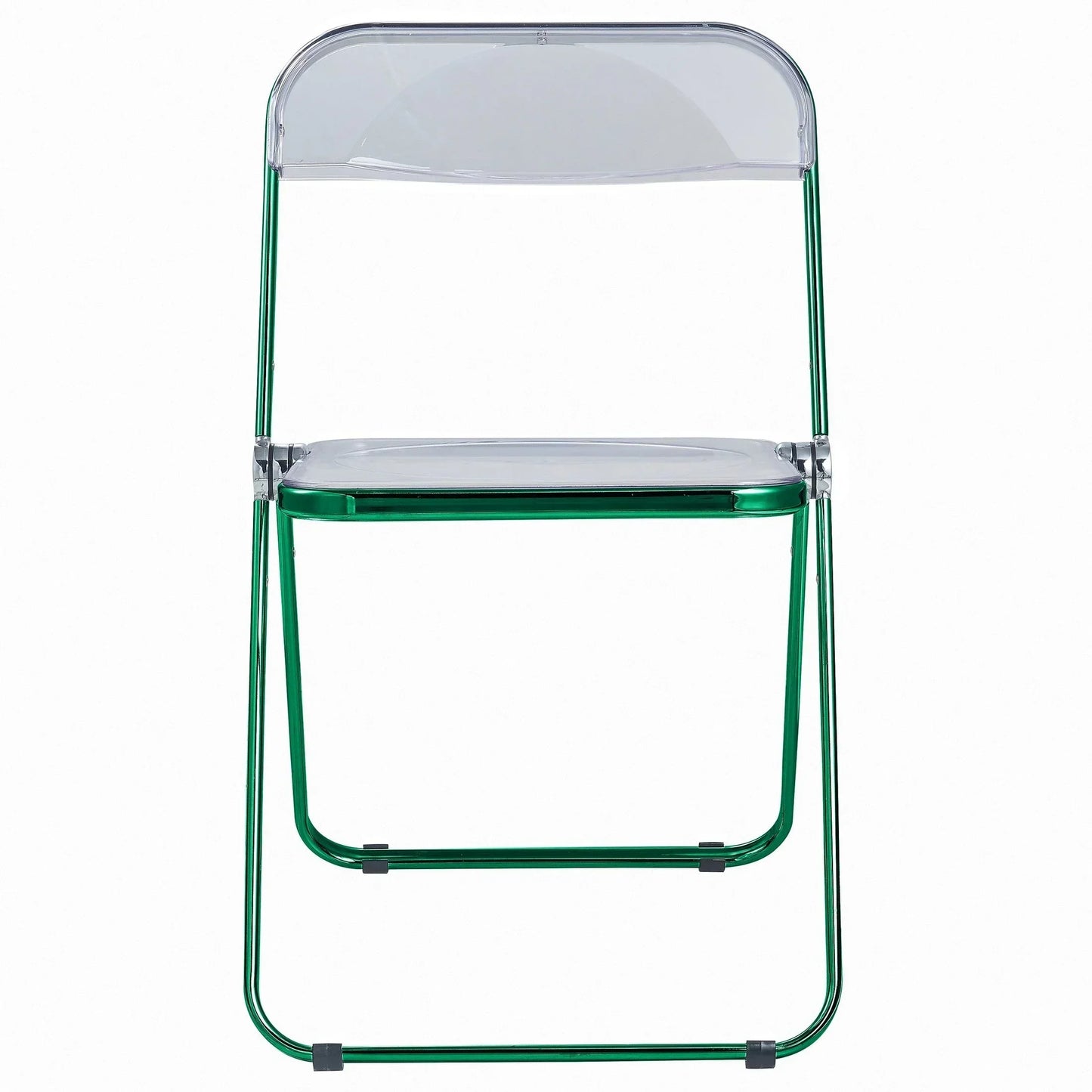 Lawrence Acrylic Folding Chair With Metal Frame - Elax Furniture