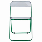 Lawrence Acrylic Folding Chair With Metal Frame - Elax Furniture