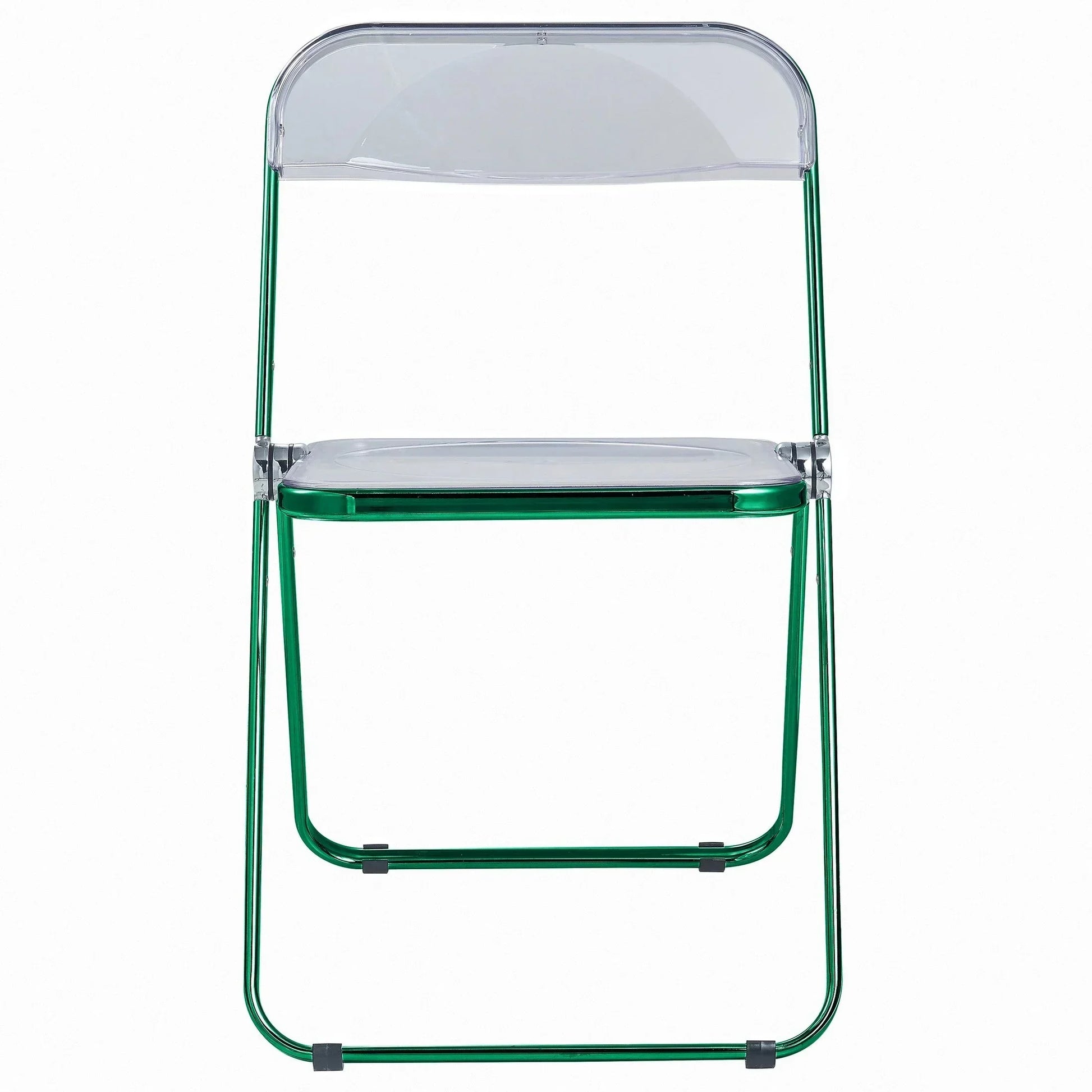 Lawrence Acrylic Folding Chair With Metal Frame - Elax Furniture