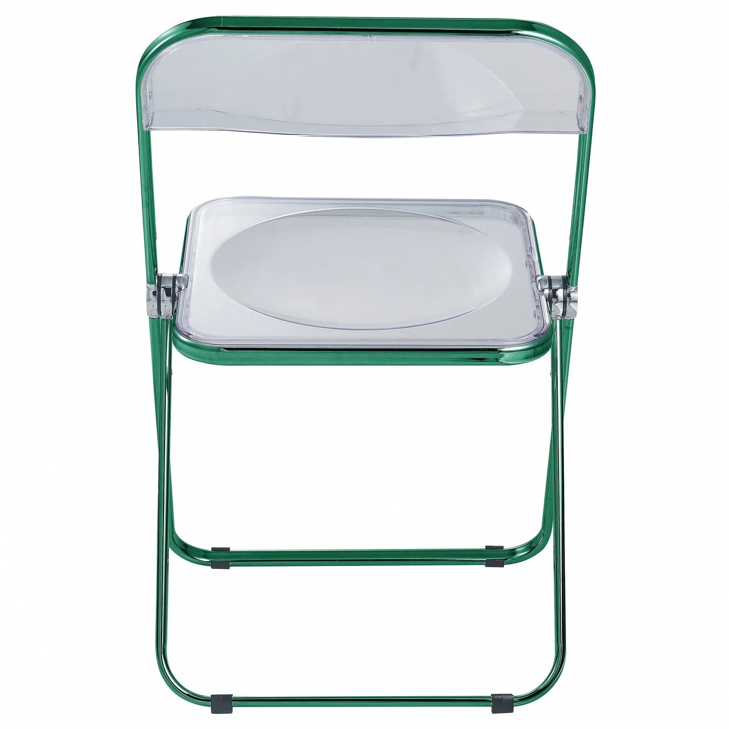 Lawrence Acrylic Folding Chair With Metal Frame - Elax Furniture