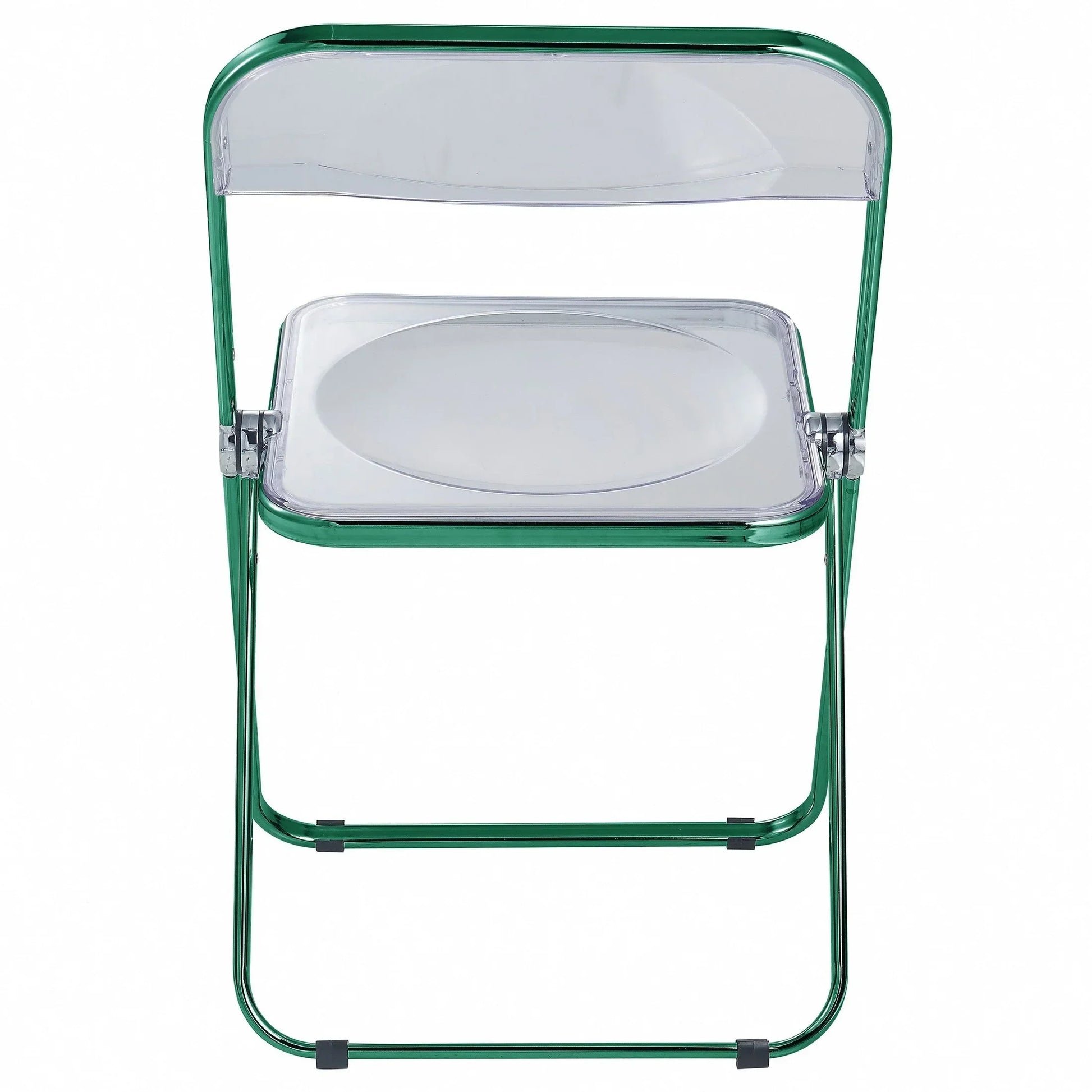 Lawrence Acrylic Folding Chair With Metal Frame - Elax Furniture