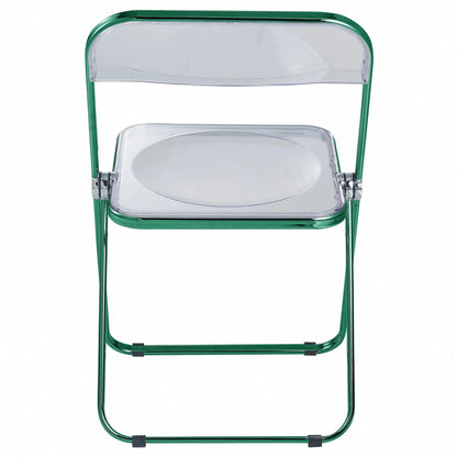 Lawrence Acrylic Folding Chair With Metal Frame - Elax Furniture