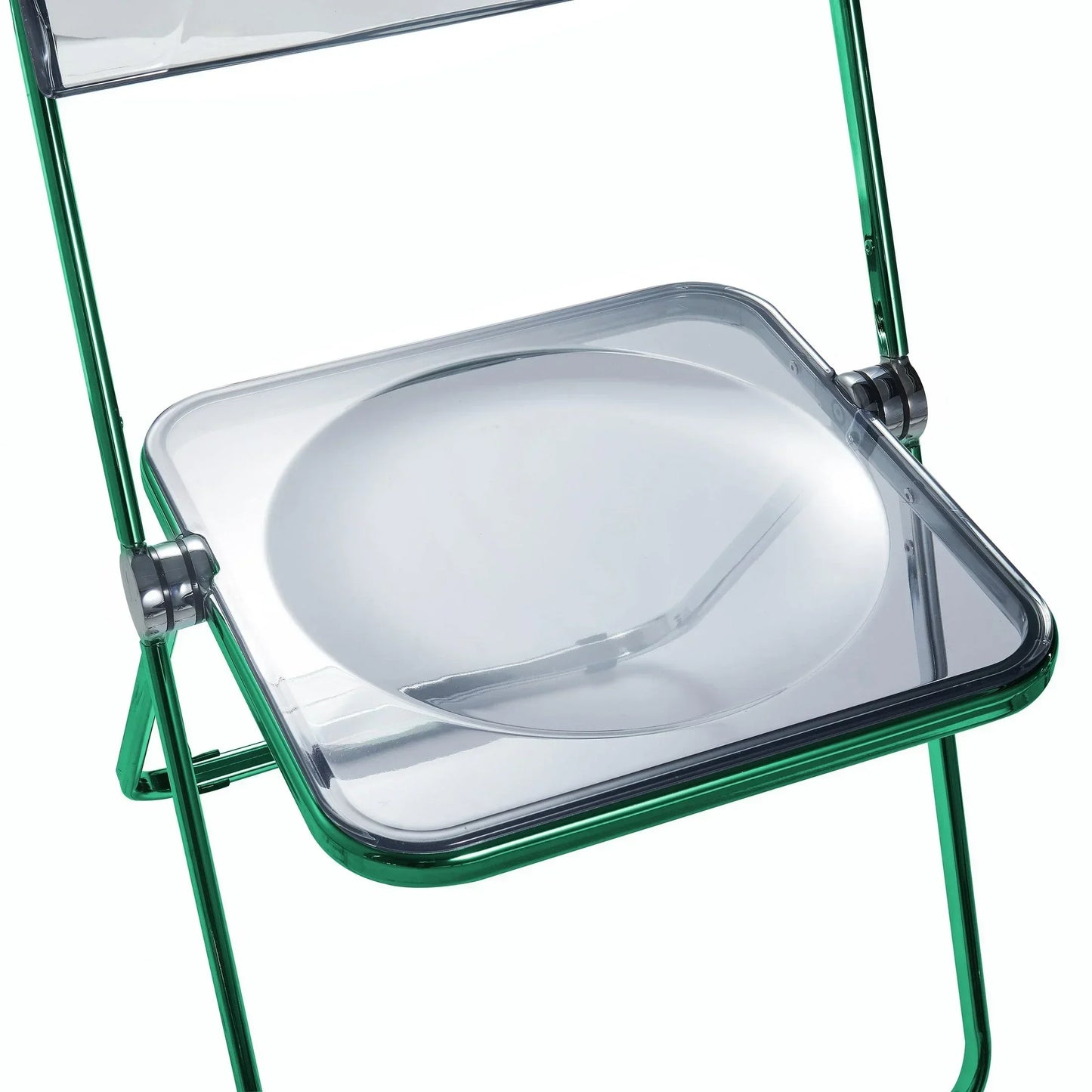 Lawrence Acrylic Folding Chair With Metal Frame - Elax Furniture