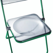Lawrence Acrylic Folding Chair With Metal Frame - Elax Furniture