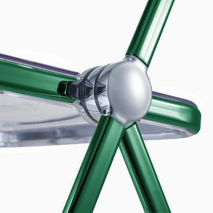 Lawrence Acrylic Folding Chair With Metal Frame - Elax Furniture