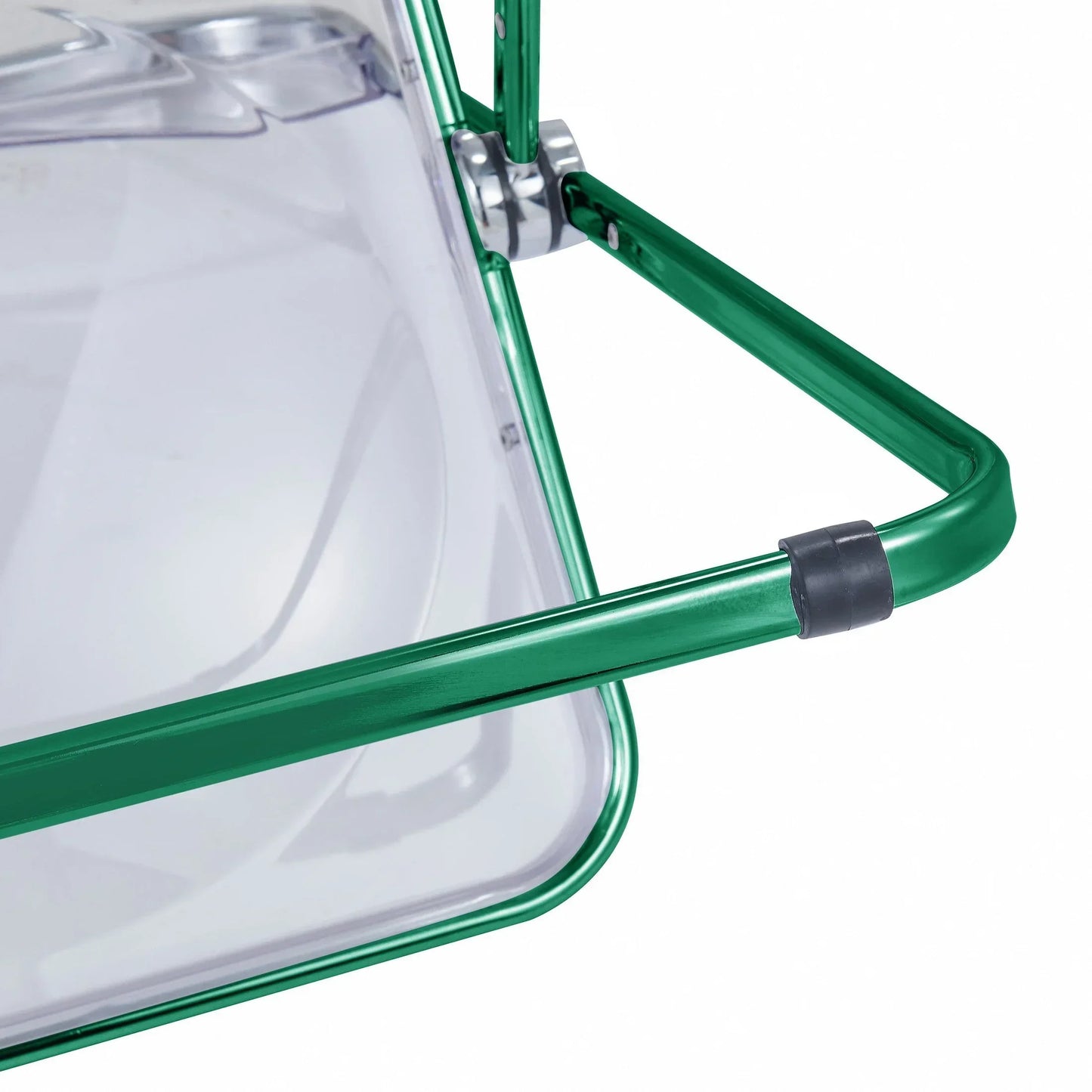 Lawrence Acrylic Folding Chair With Metal Frame - Elax Furniture