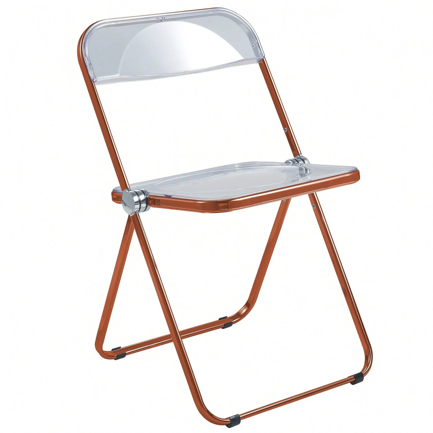Lawrence Acrylic Folding Chair With Metal Frame - Elax Furniture