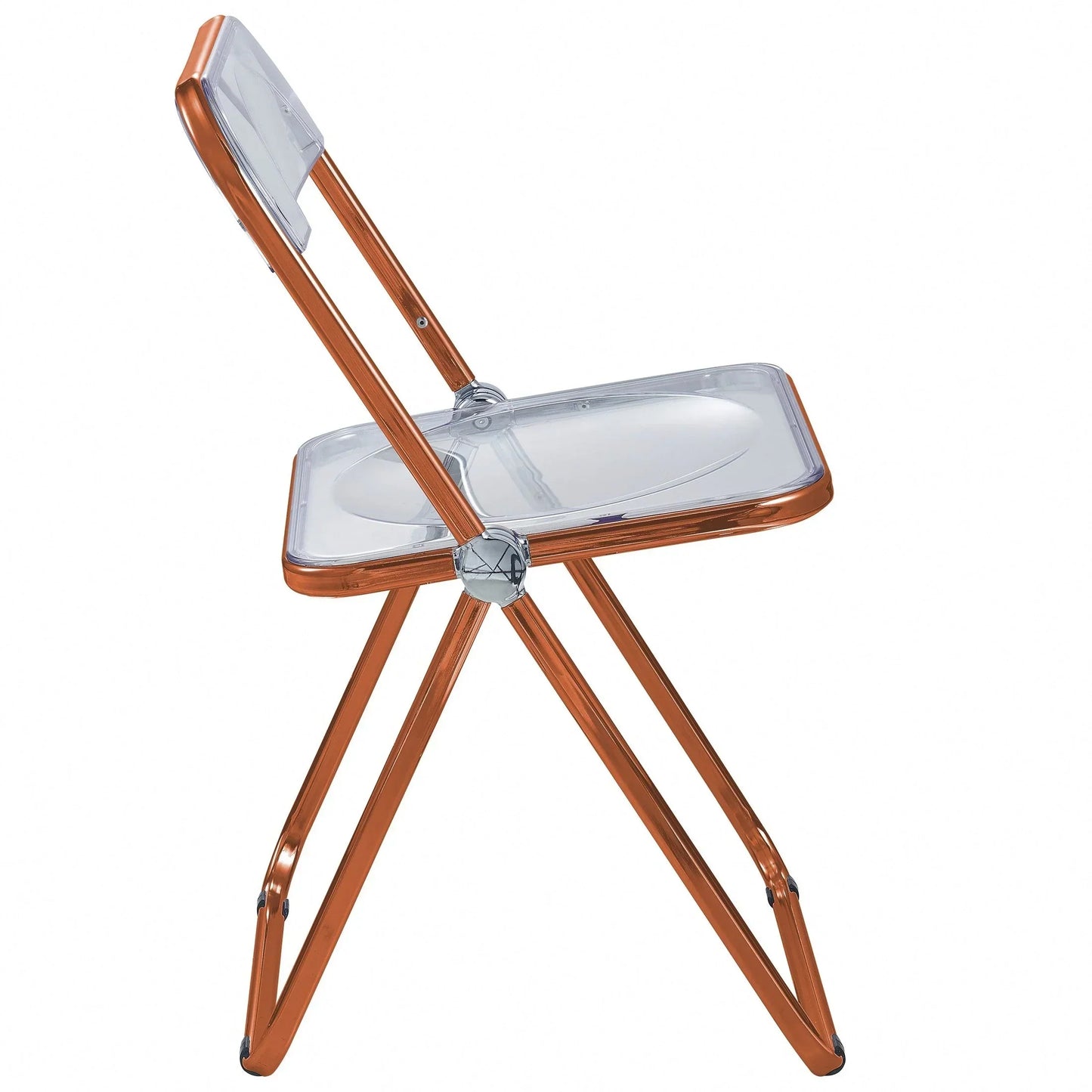 Lawrence Acrylic Folding Chair With Metal Frame - Elax Furniture