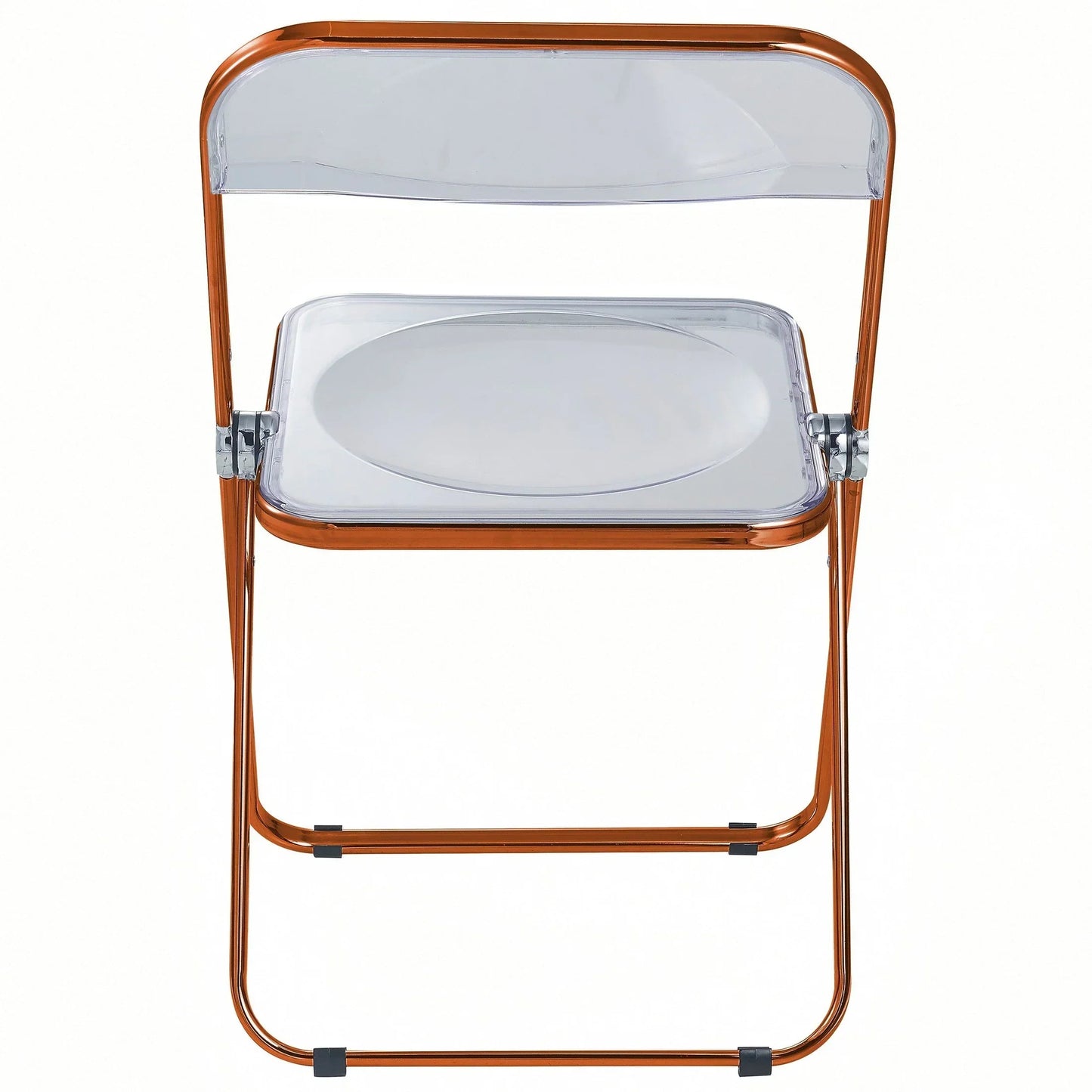 Lawrence Acrylic Folding Chair With Metal Frame - Elax Furniture