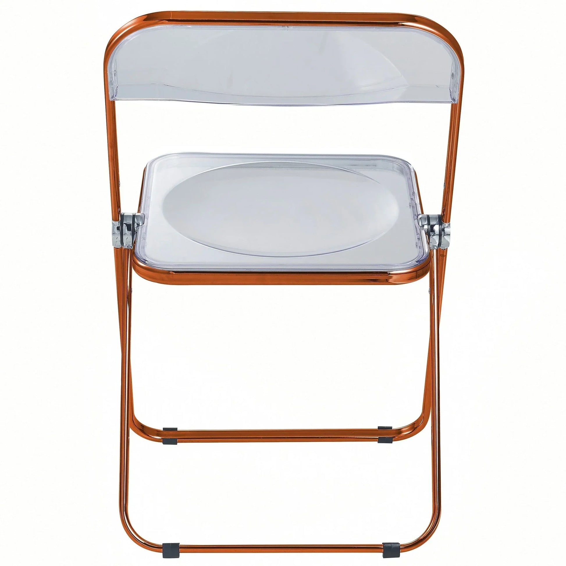 Lawrence Acrylic Folding Chair With Metal Frame - Elax Furniture