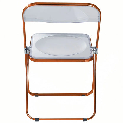 Lawrence Acrylic Folding Chair With Metal Frame - Elax Furniture