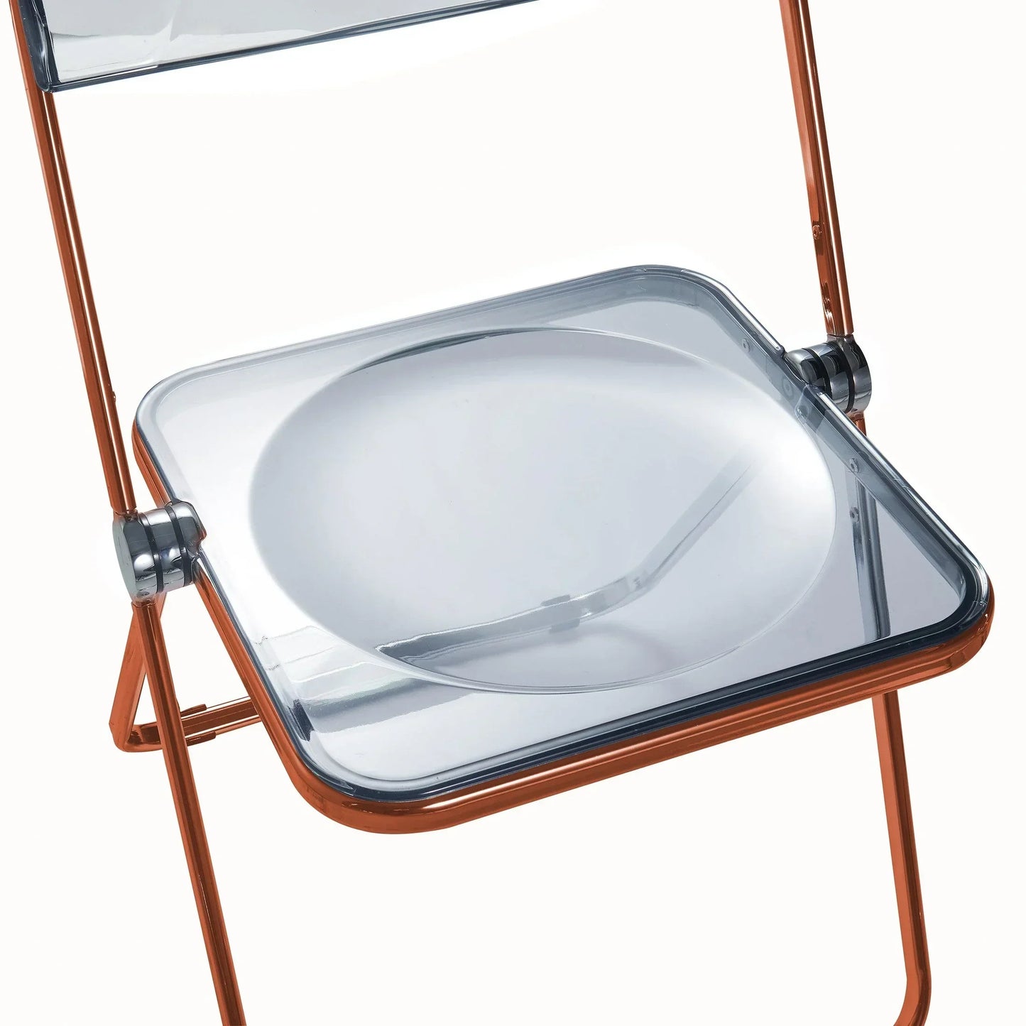 Lawrence Acrylic Folding Chair With Metal Frame - Elax Furniture