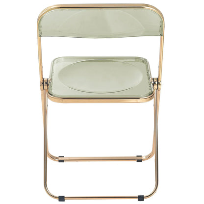 Lawrence Acrylic Folding Chair With Metal Frame - Elax Furniture