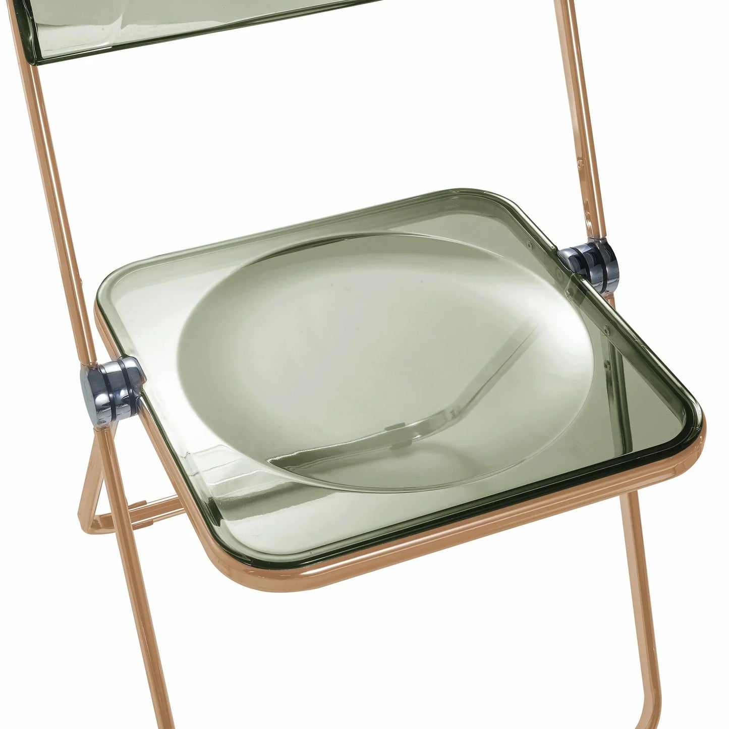Lawrence Acrylic Folding Chair With Metal Frame - Elax Furniture