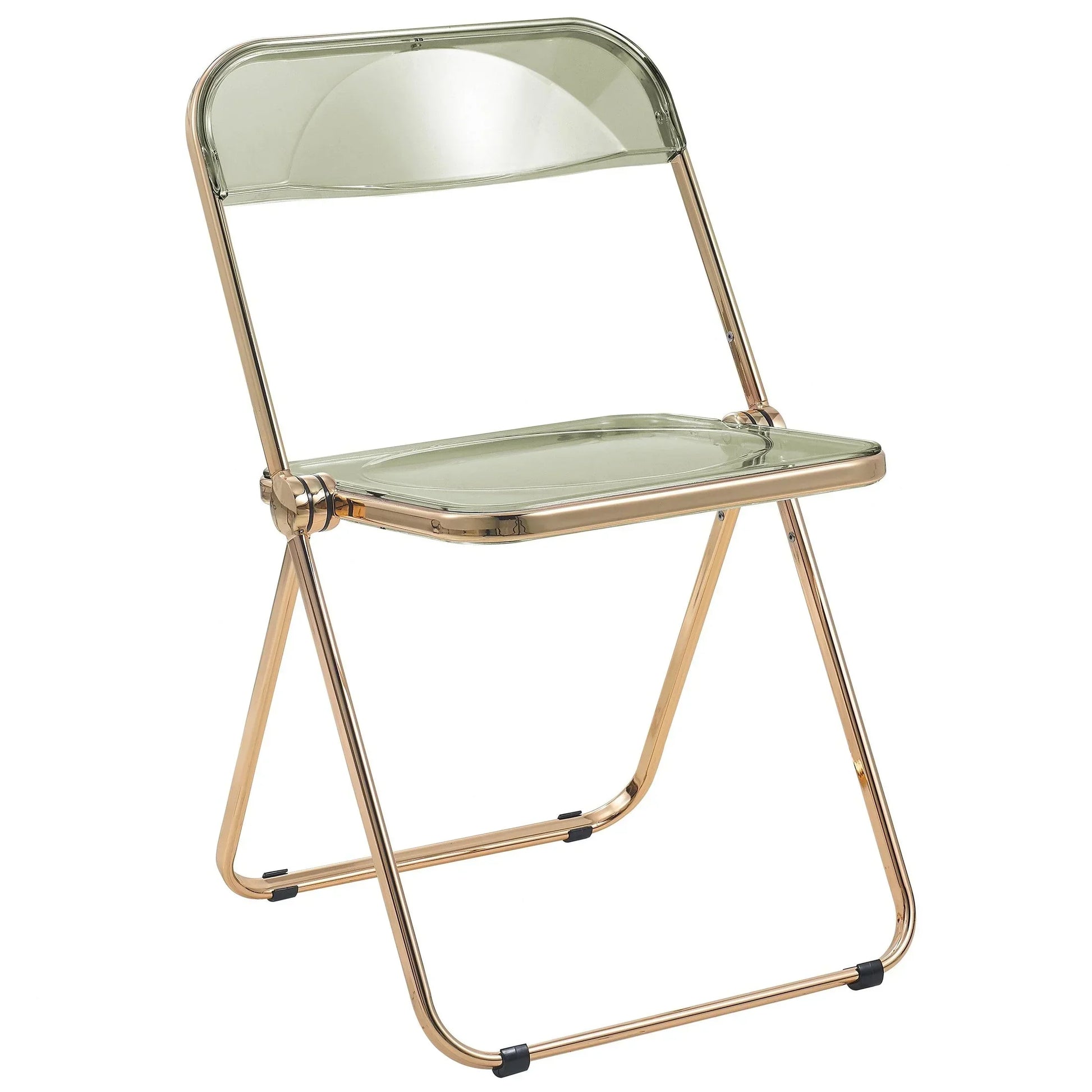 Lawrence Acrylic Folding Chair With Metal Frame - Elax Furniture