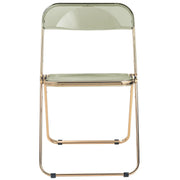 Lawrence Acrylic Folding Chair With Metal Frame - Elax Furniture