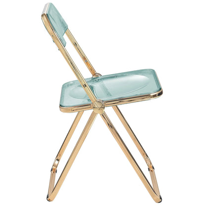 Lawrence Acrylic Folding Chair With Metal Frame - Elax Furniture