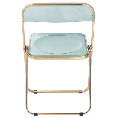Lawrence Acrylic Folding Chair With Metal Frame - Elax Furniture