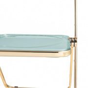 Lawrence Acrylic Folding Chair With Metal Frame - Elax Furniture