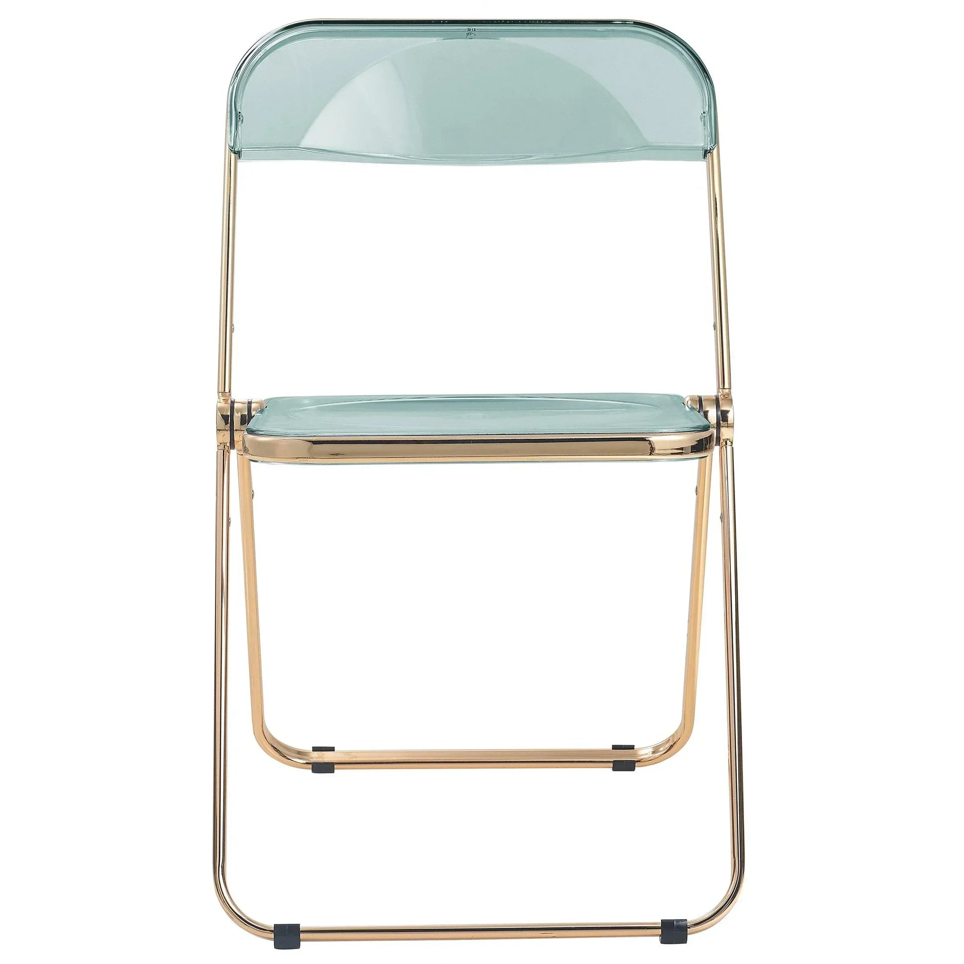 Lawrence Acrylic Folding Chair With Metal Frame - Elax Furniture