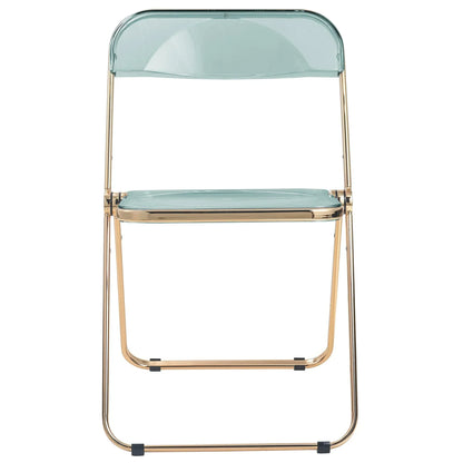 Lawrence Acrylic Folding Chair With Metal Frame - Elax Furniture